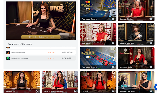 Siêu trúng thưởng với bài Baccarat tại BK8