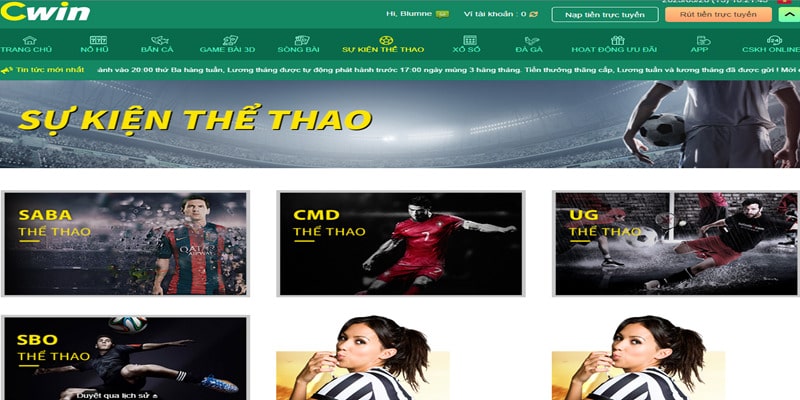 Sự đa dạng về sự kiện thể thao