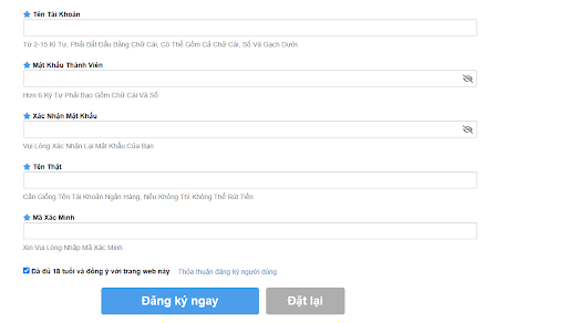 Cách đăng ký tài khoản tại VIPWIN