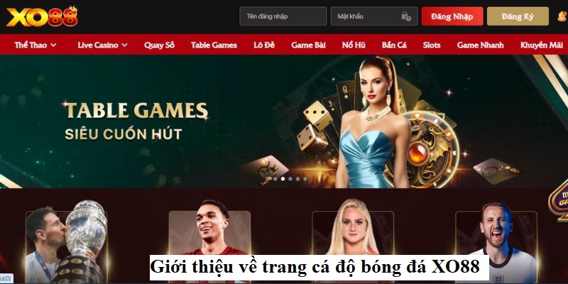 Giới thiệu về trang cá độ bóng đá XO88