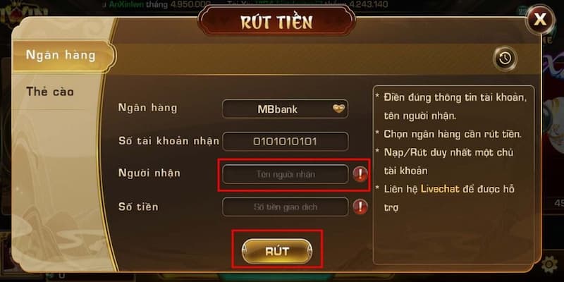 Những ưu điểm khi thực hiện việc rút tiền tại 79King