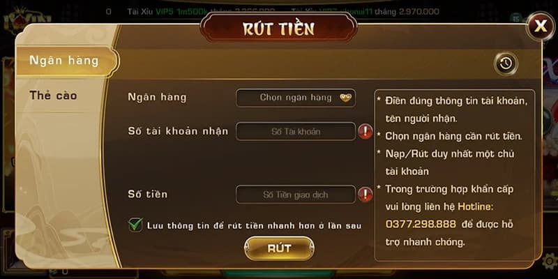 Những lưu ý quan trọng khi thực hiện rút tiền 99OK