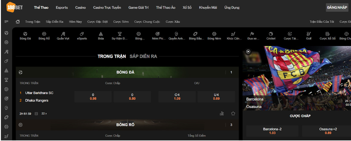 Thể Thao Sôi Động Tại 188BET
