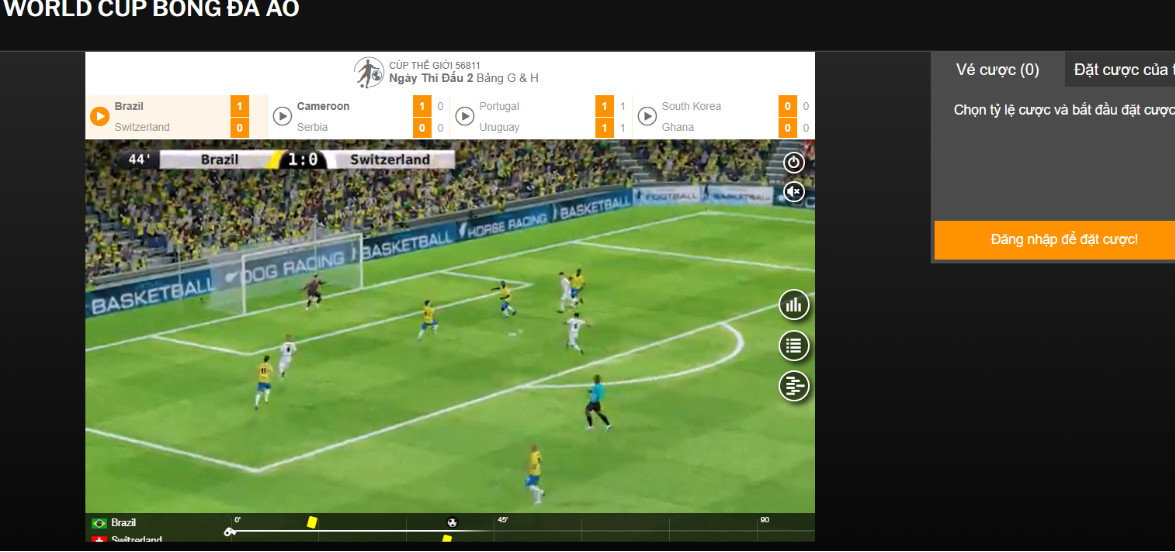 Các game thể thao ảo và mô phỏng tại 188BET