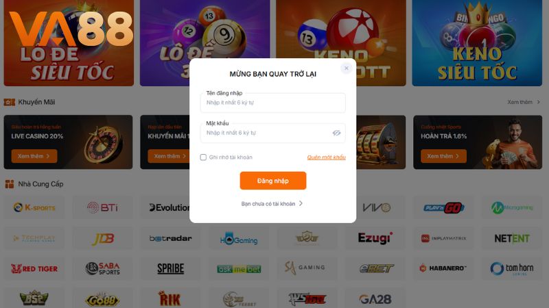 Các bước chơi Quay số 5 tại nhà cái VA88 nhanh chóng