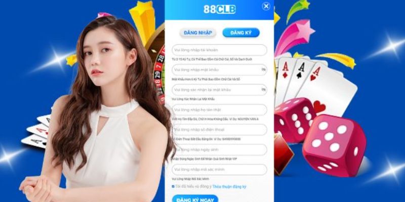 Hướng dẫn các bước đăng ký 88clb