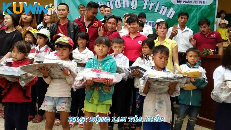 Nhà cái Kuwin và những hoạt động từ thiện thiết thực