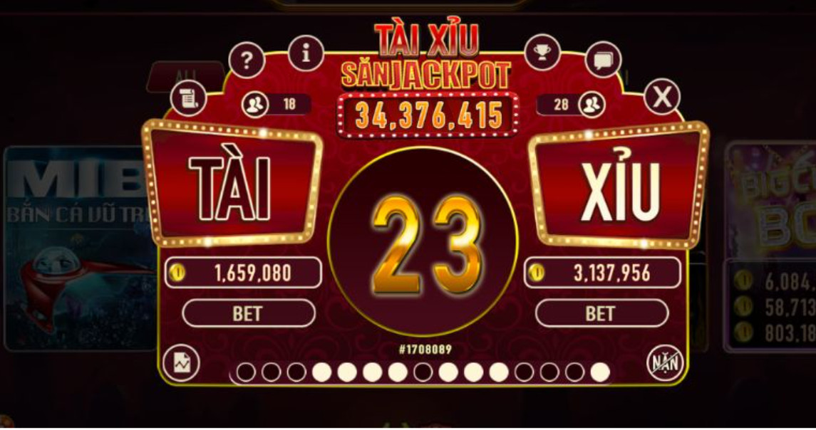 Giao diện vua tài xỉu online TDTC đẹp mắt