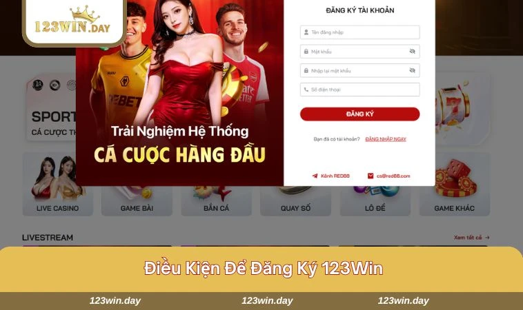 Để đăng ký bạn phải đủ điều kiện cần