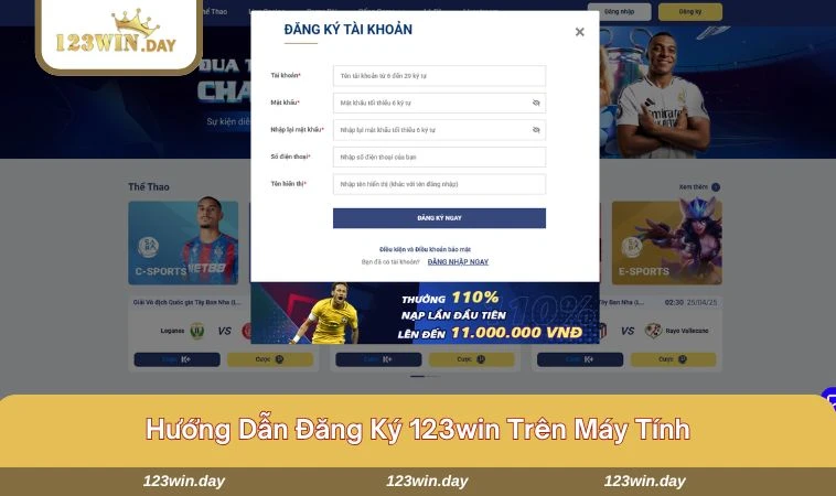 Trên máy tính việc đăng ký được tinh giảm