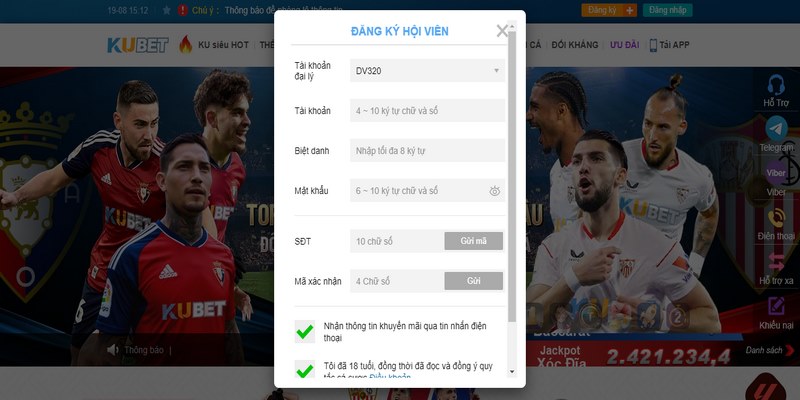 Hướng dẫn tạo tài khoản Kubet cho người mới bắt đầu