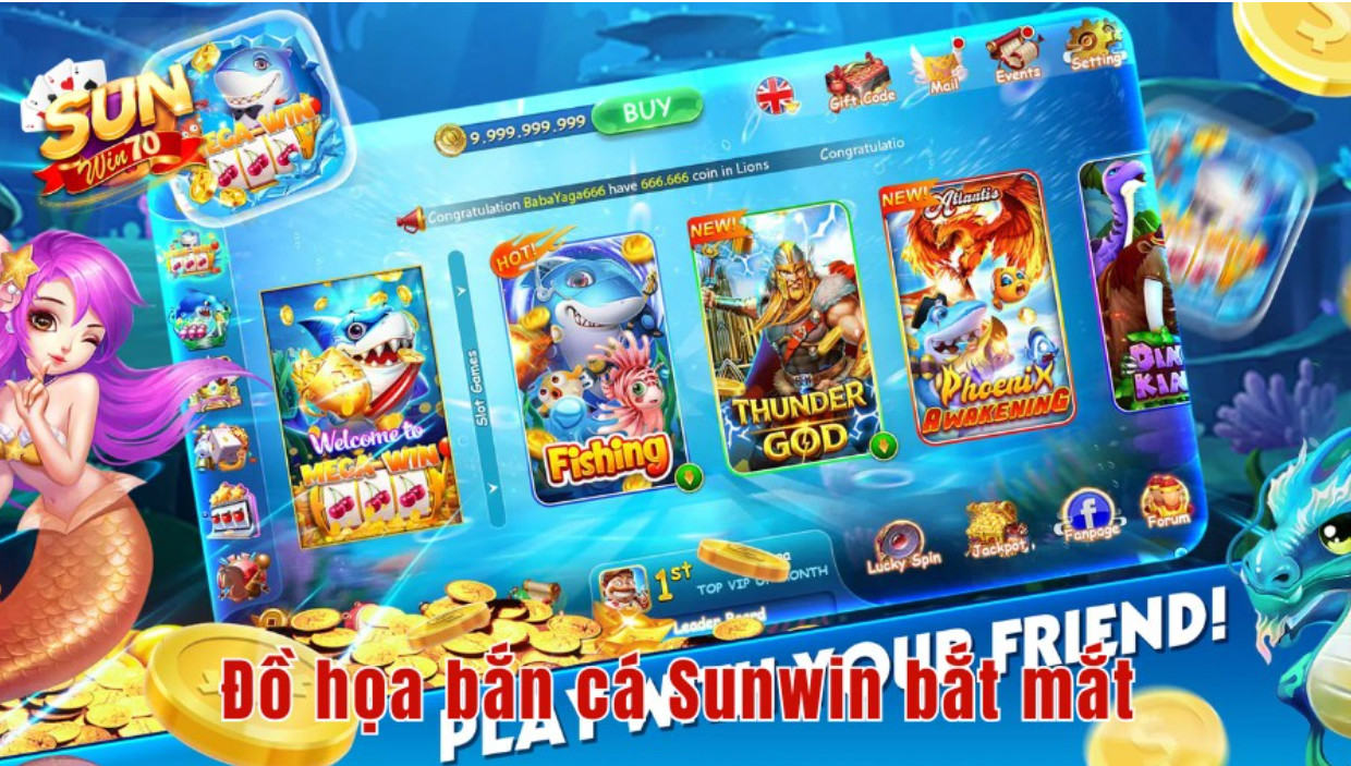 Đồ họa bắn cá Sunwin tạo nên sức hút