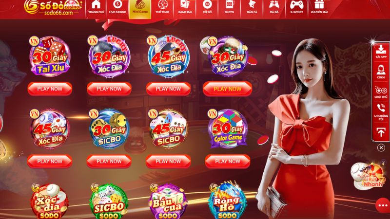 Tham gia chơi mini game tại nhà cái Sodo66