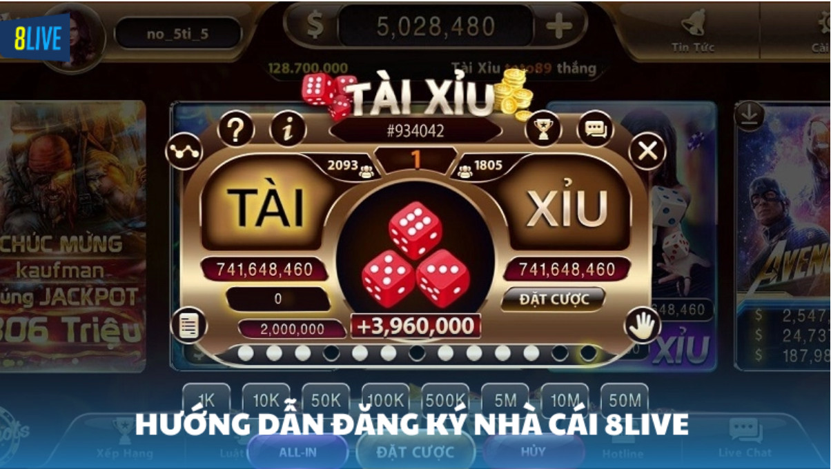 Hướng dẫn đăng ký nhà cái 8Live