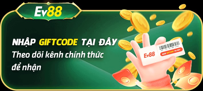 Nhập code EV88 SA