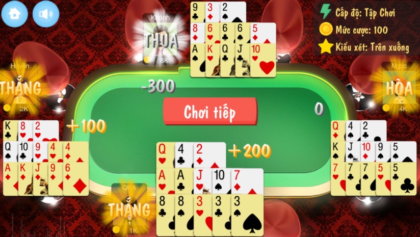 Thuật ngữ về các liên kết bài trong Mậu Binh